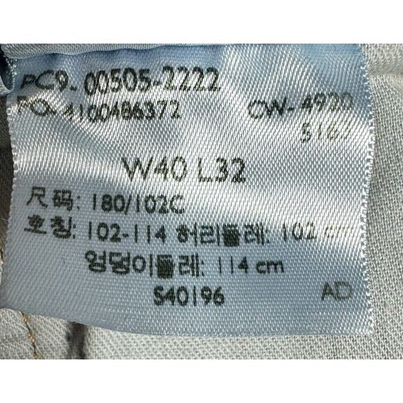 NWT Levis 505 Men's Dark Wash Straight Leg Blue Denim Jeans - Size 40x32 - Picture 9 of 9